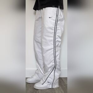Nike White Sweatpants with Black Accents